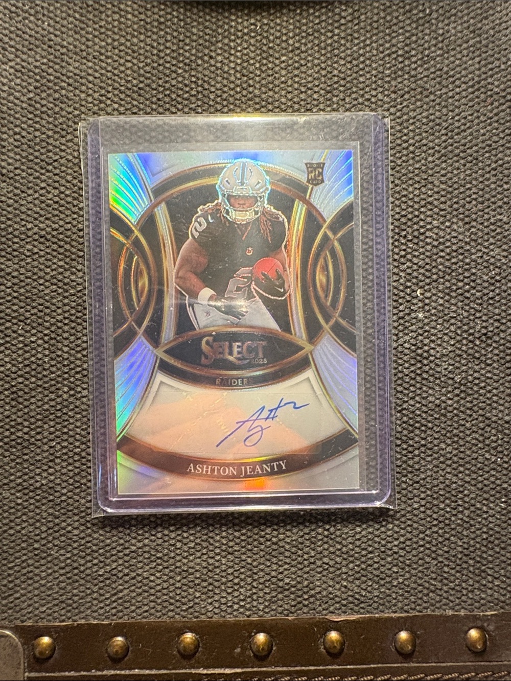 2025 Panini Select Ashton Jeanty Rookie Signatures Auto RC Raiders